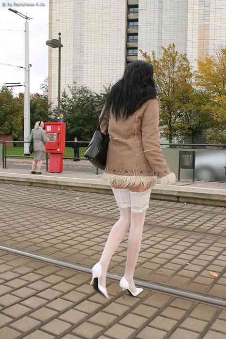 [Pantyhose-X无内裤袜户外写真]ID0328 Katja-06